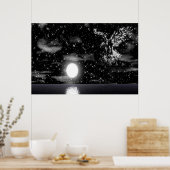 Bald Eagle in het Star-poster Poster (Keuken)