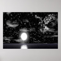 Bald Eagle in het Star-poster