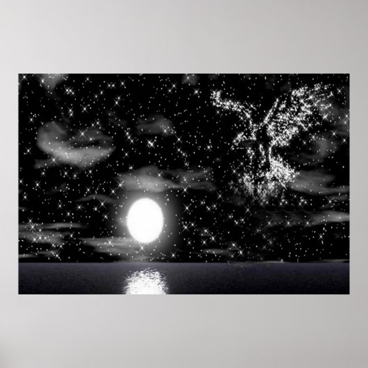 Bald Eagle in het Star-poster Poster (Voorkant)