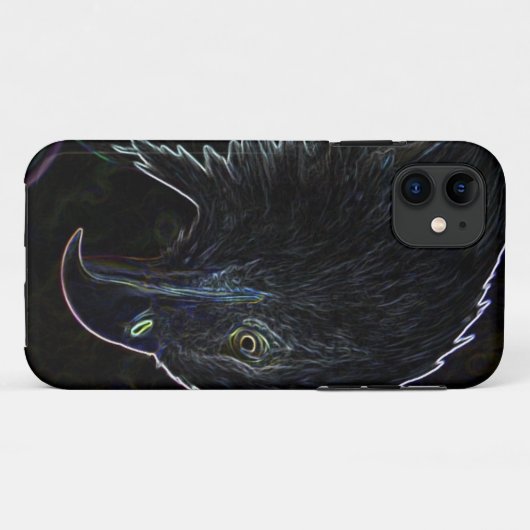 Bald Eagle in Neon iPhone 5 Hoesje (Achterkant (horizontaal))