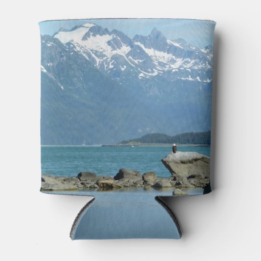 Bald Eagle in Skagway Alaska Blikjeskoeler (Voorkant)