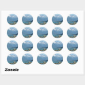 Bald Eagle in Skagway Alaska Ronde Sticker (Vel)