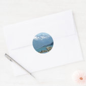 Bald Eagle in Skagway Alaska Ronde Sticker (Envelop)