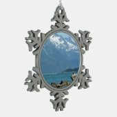 Bald Eagle in Skagway Alaska Tin Sneeuwvlok Ornament (Links)