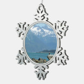 Bald Eagle in Skagway Alaska Tin Sneeuwvlok Ornament (Rechts)