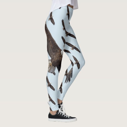 Bald Eagle in vlucht Leggings (Rechts)