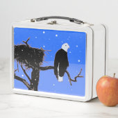 Bald Eagle in Winter - Originele Wilde Kunst (In situ)