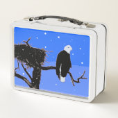 Bald Eagle in Winter - Originele Wilde Kunst (Achterkant)