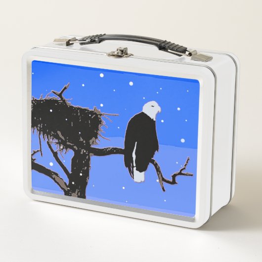 Bald Eagle in Winter - Originele Wilde Kunst (Voorkant)