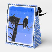 Bald Eagle in Winter - Originele Wilde Kunst Bedankdoosjes (Achterkant)