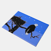 Bald Eagle in Winter - Originele Wilde Kunst Deurmat (Schuin)