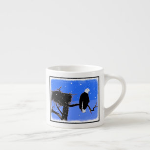 Bald Eagle in Winter - Originele Wilde Kunst Espresso Kop