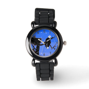 Bald Eagle in Winter - Originele Wilde Kunst Horloge