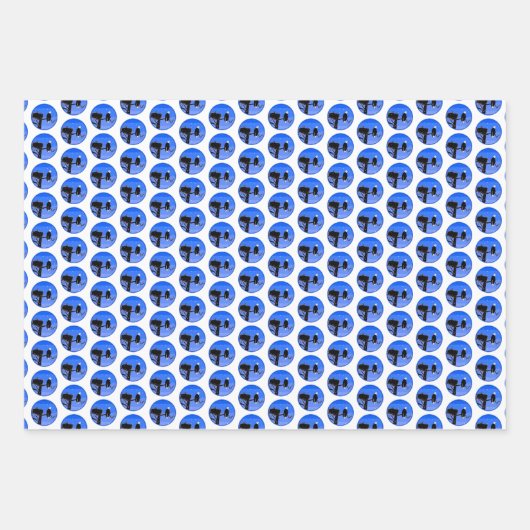 Bald Eagle in Winter - Originele Wilde Kunst Inpakpapier Vel (Voorkant 2)