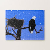 Bald Eagle in Winter - Originele Wilde Kunst Legpuzzel (Horizontaal)