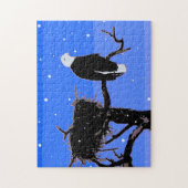 Bald Eagle in Winter - Originele Wilde Kunst Legpuzzel (Verticaal)