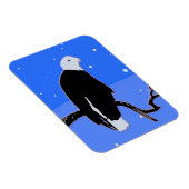 Bald Eagle in Winter - Originele Wilde Kunst Magneet (Rechterzijde)