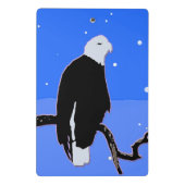 Bald Eagle in Winter - Originele Wilde Kunst Mini Klembord (Achterkant)