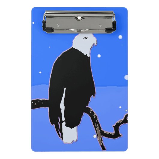 Bald Eagle in Winter - Originele Wilde Kunst Mini Klembord (Voorkant)
