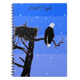 Bald Eagle in Winter - Originele Wilde Kunst Notitieboek