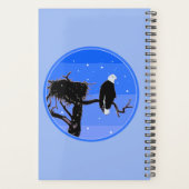 Bald Eagle in Winter - Originele Wilde Kunst Planner (Achterkant)