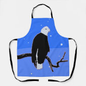 Bald Eagle in Winter - Originele Wilde Kunst Schort (Voorkant)