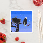 Bald Eagle in Winter - Originele Wilde Kunst Servetten (Insitu)
