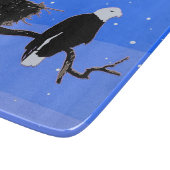 Bald Eagle in Winter - Originele Wilde Kunst Snijplank (Hoek)