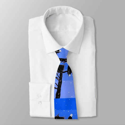 Bald Eagle in Winter - Originele Wilde Kunst Stropdas (Gebonden)