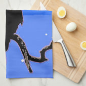 Bald Eagle in Winter - Originele Wilde Kunst Theedoek (Quarter Fold)