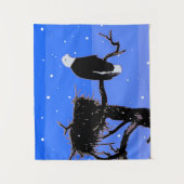 Bald Eagle in Winter - Originele Wilde Kunst Wandkleed (Voorkant)