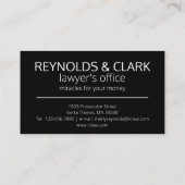 Bald Eagle is uitstekend aanpasbaar Visitekaartje (Achterkant)