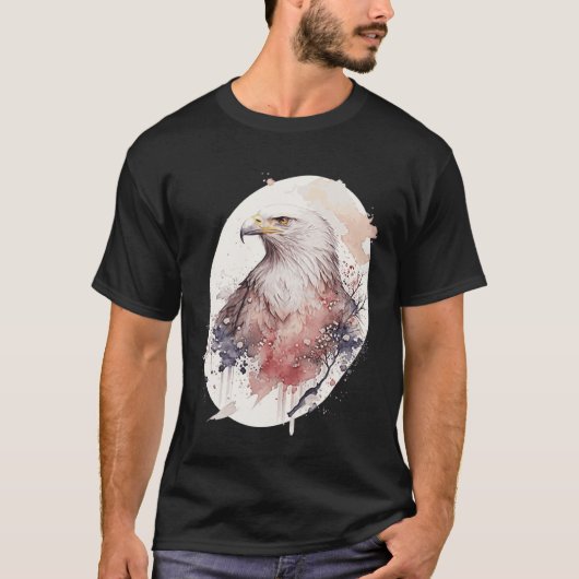 Bald Eagle Japanese Cherry Blossom Sakura Wildlife T-shirt (Voorkant)