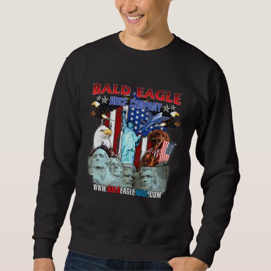 Bald Eagle Juice - zo patriottisch dat het huurt Trui (Voorkant)