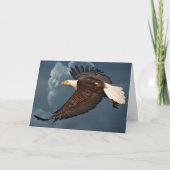 Bald Eagle kaart met inspirerend quote (Voorkant)