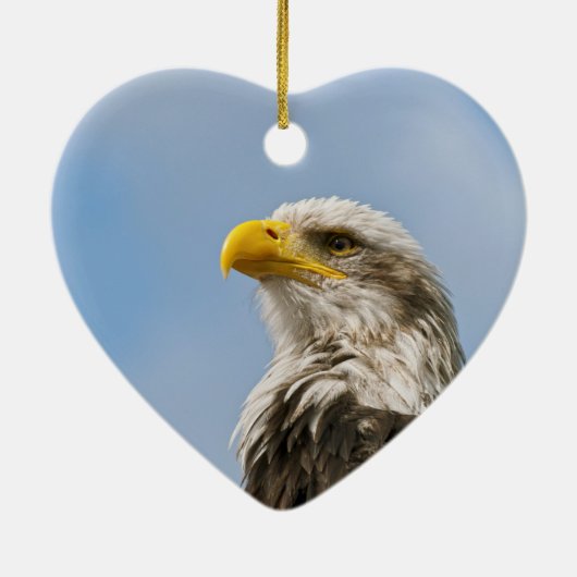 Bald Eagle Keramisch Ornament (Achterkant)