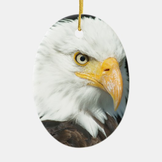 Bald Eagle Keramisch Ornament (Voorkant)