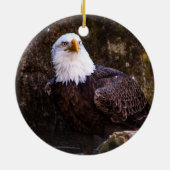 Bald Eagle Keramisch Ornament (Achterkant)