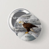 Bald Eagle-knop Ronde Button 5,7 Cm (Voorkant /achterkant)