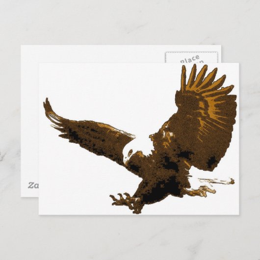 Bald Eagle Landing Briefkaart (Voorkant / Achterkant)