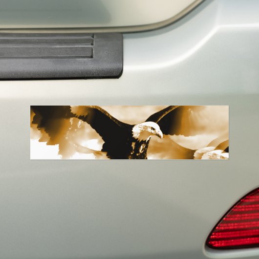 Bald Eagle Landing Bumpersticker (Op auto)
