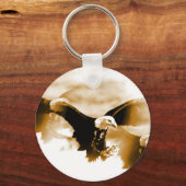 Bald Eagle Landing Sleutelhanger (Voorkant)