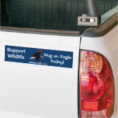 BALD EAGLE Landing Wildlife Support Bumpersticker (Op Truck)