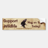 BALD EAGLE Landing Wildlife Support Bumpersticker (Voorkant)