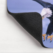 Bald Eagle Landing Wings, verspreid in een Storm, Muismat (Hoek)