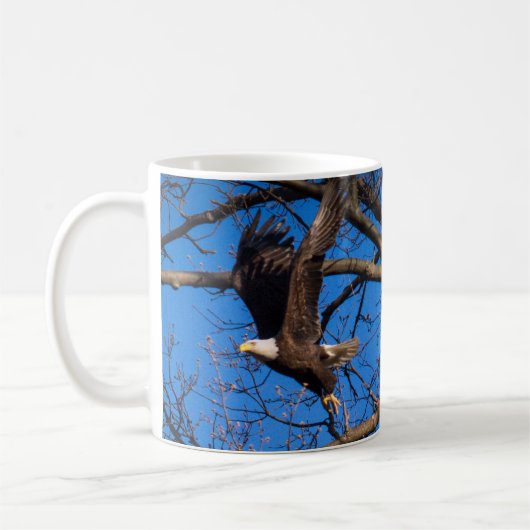 Bald Eagle Liftoff Koffiemok (Links)