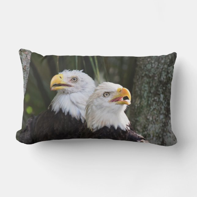 Bald Eagle Lumbar Pillow Kussen (Voorkant)