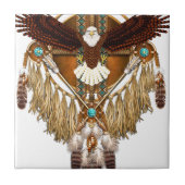 Bald Eagle Mandala - herzien Tegeltje (Voorkant)