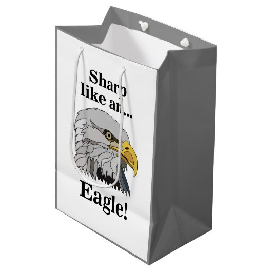 Bald Eagle Medium Cadeauzakje (Voorkant Gekanteld)