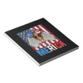 Bald Eagle Merica, 4 juli Notitieblok (Schuin)